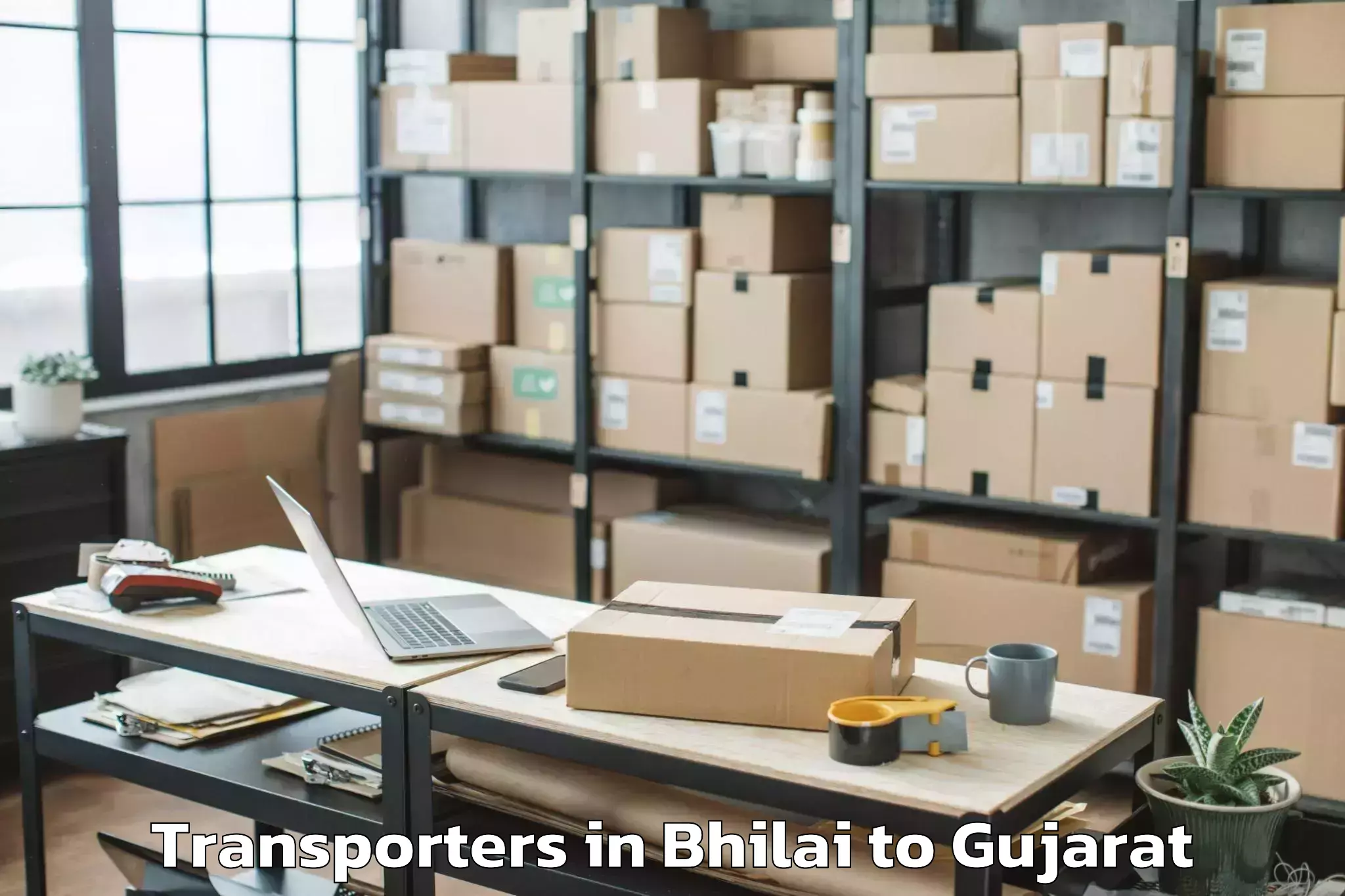 Top Bhilai to Madhavpur Transporters Available